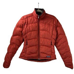 Patagonia Goose Down Women’s XS Puffer Jacket Coat Red/Orange Style 84611F4